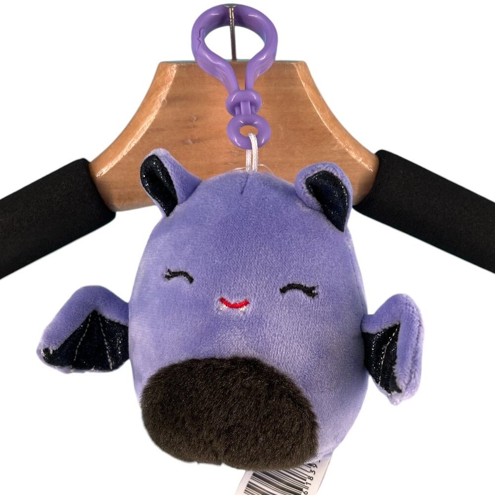 Squishmallow Joldy the Bat Halloween Plush Stuffed Animal with Clip #2 - Picture 5 of 11